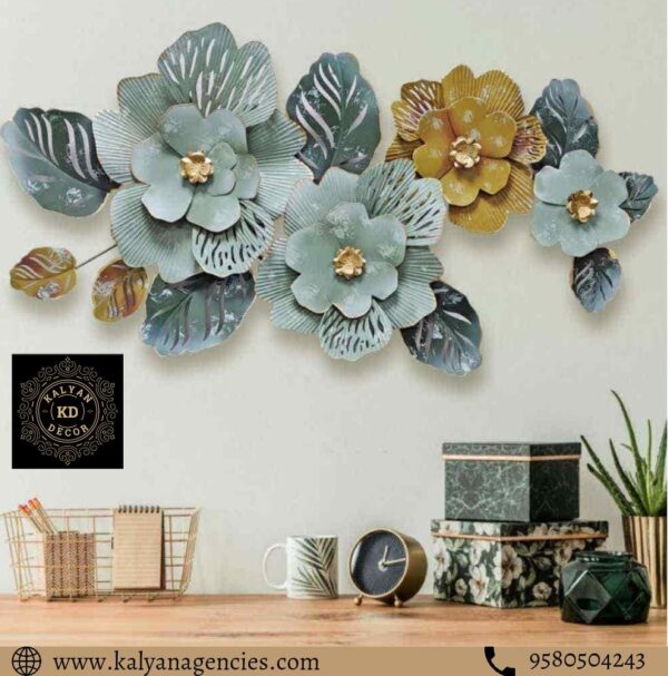 Big Metal Flower Wall Art Design